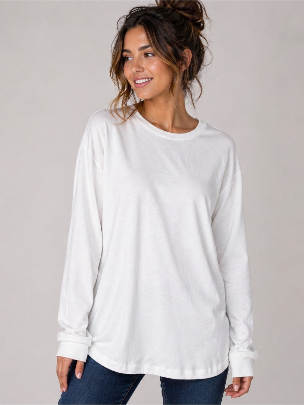 🤍 Old Navy Long Sleeve Tee – Everyday Essential 🤍